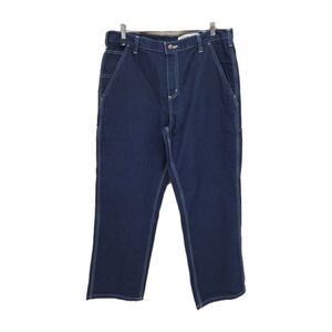 Carhartt Mens Flame-Resistant Signature Denim Jeans Relaxed Fit 36x30 2112 CAT 2